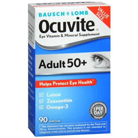 Bausch&Lomb Ocuvite50+护眼维生素矿物质软胶囊