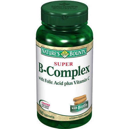 NATURE'S BOUNTY 维他命B族叶酸维C100粒 X2瓶