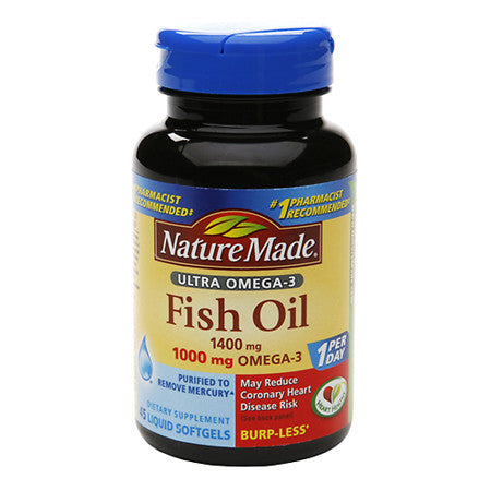 莱萃美Nature Made深海鱼油1400mg*130粒 omega-3