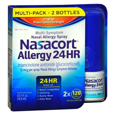 Nasacort Allergy 24小时抗过敏喷雾鼻炎喷雾