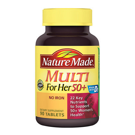Nature Made multi for her50+女性综合维生素90粒