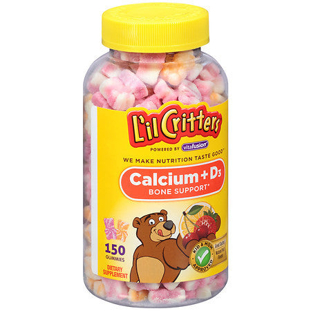 L'il Critters小熊糖钙+维生素D软糖 儿童宝宝补钙