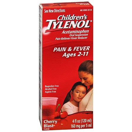 泰诺（TYLENOL）樱桃味儿童止痛&退烧药
