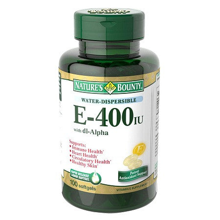 自然之宝Nature's Bounty维生素E软胶囊400IU高含量纯天然100粒 