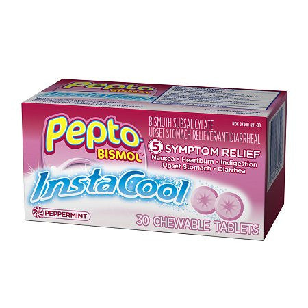 Pepto-Bismol&InstaCool助消化薄荷咀嚼片
