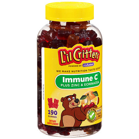 L'il Critters VC加锌加紫锥菊小熊软糖 60粒