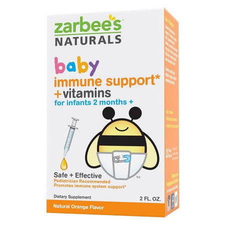 小蜜蜂zarbee's蜜蜂维生素 2个月+ 橙味滴剂