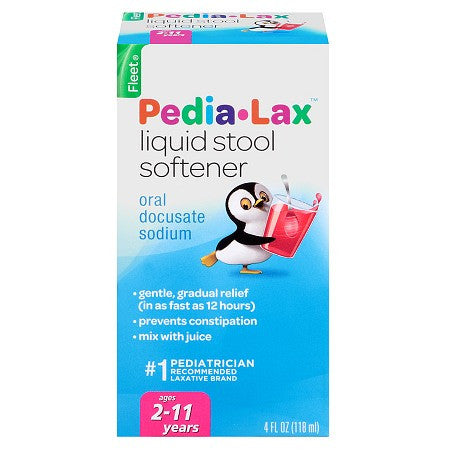 舰队儿童Pedia-Lax液体大便软化剂果汁
