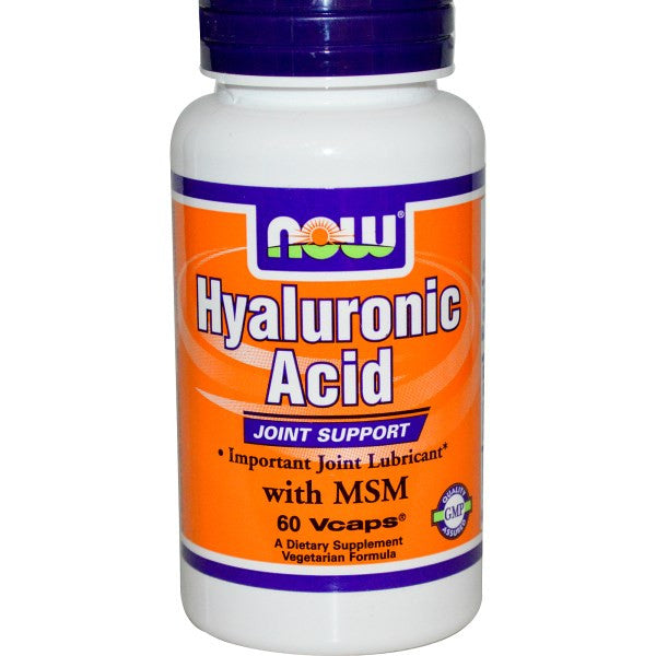 Now Foods Hyaluronic Acid 玻璃酸 含二甲基砜 MSM 60粒