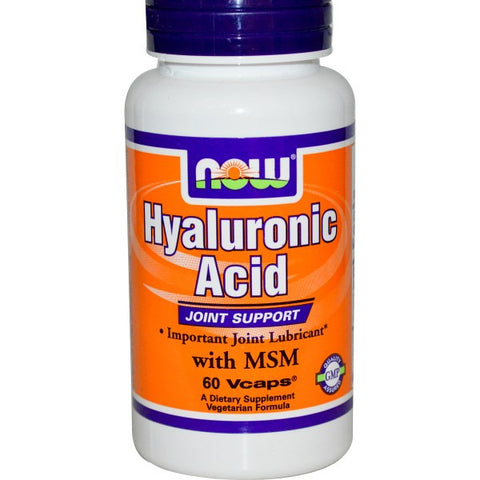 Now Foods Hyaluronic Acid 玻璃酸 含二甲基砜 MSM 60粒