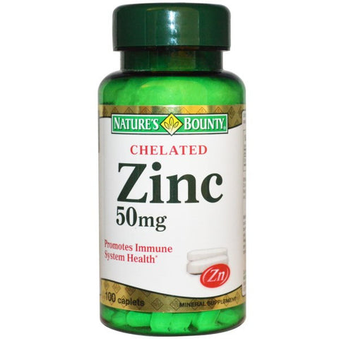 美国Nature's Bounty自然之宝 锌营养片50mg 100片 提高免疫力