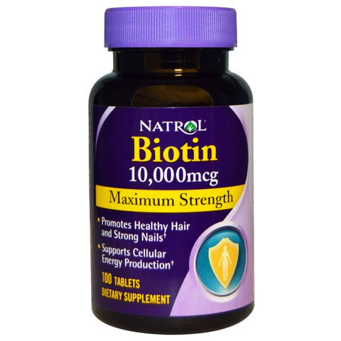 Natrol 生物素最大强度10000 mcg 100片